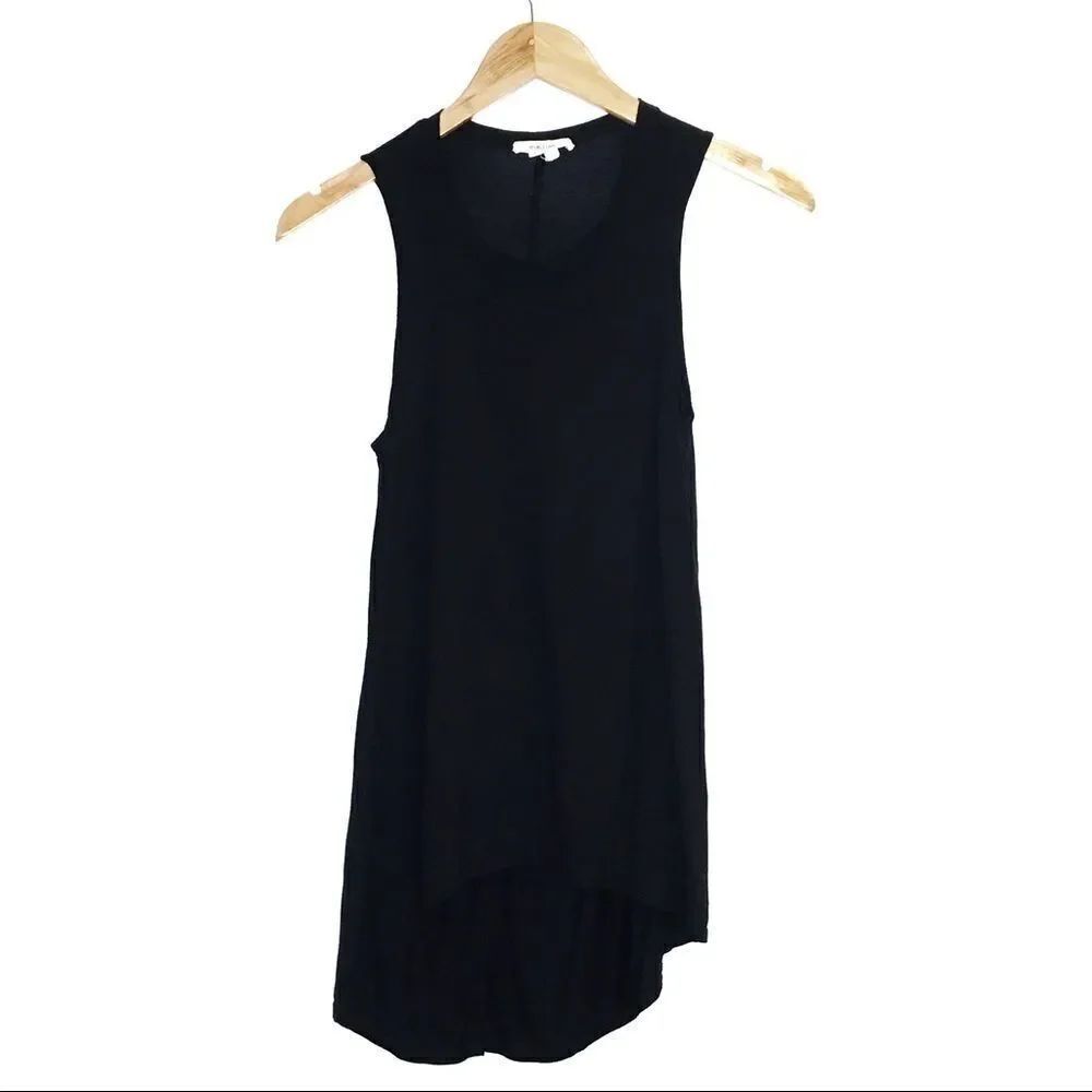 Helmut Lang | Sleeveless Hi Lo Tank Top